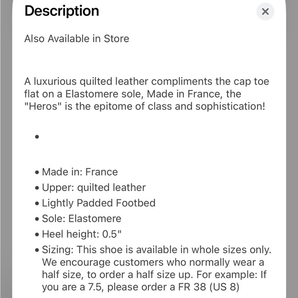 🌸French Sole Blush Quilted Leather Ballet Flat - Picture 5 of 5